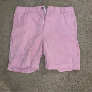 Pin-striped oxford golf MENS SHORTS